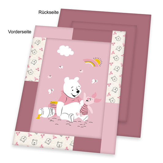Klaus Herding GmbH Disney's Winnie Puuh Krabbeldecke, 100 x 135 cm, Außenmaterial: 100% Baumwolle, Füllung: 100% Polyester, 3123204216412, Pink - Meloni2
