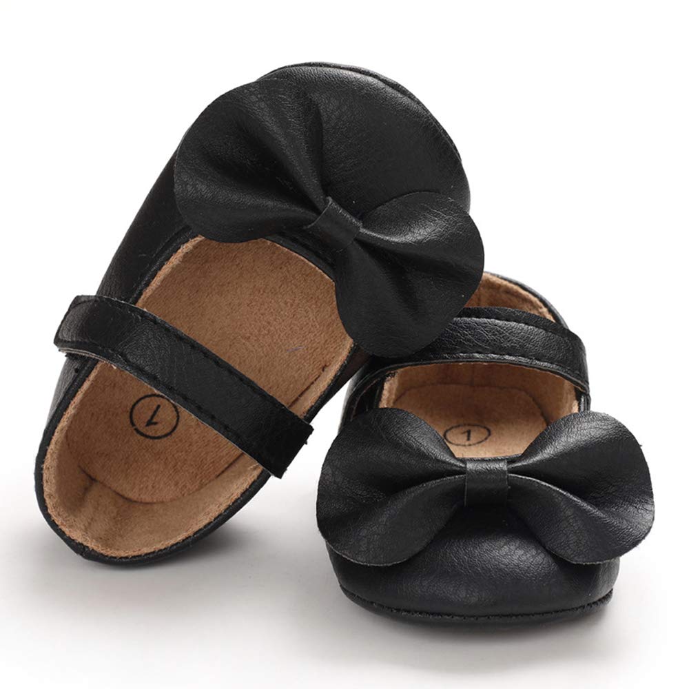LACOFIA Babyschuhe Mädchen rutschfest Bowknot Prinzessin Krabbelschuhe