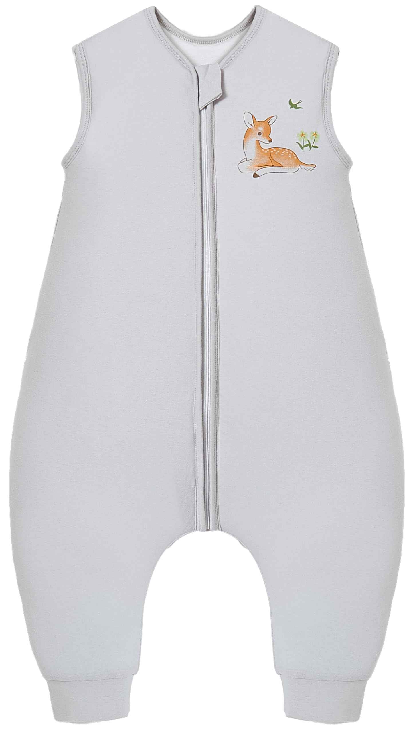 Chilsuessy Baby Sleeping Bag with Legs, 2.5 Tog All-Season Sleeping Bag (CPC Certification) for Infants, Children, Dinosaur Park, 80 cm, Baby Height 90–100 cm