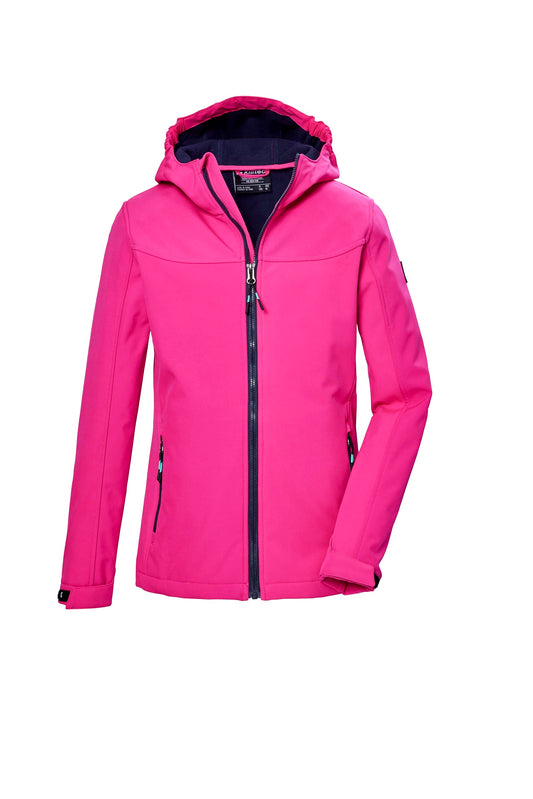 Killtec Girls Kos 145 Grls Softshell Jacket Softshell jacket/outdoor jacket with hood