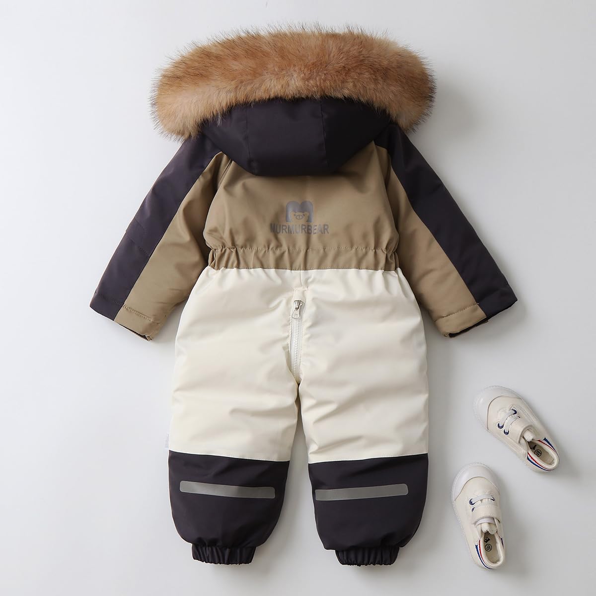 linboo Snowsuit Baby Romper Children Boys Jumpsuit Ski Suit Jumpsuit with Hood Girls One Piece Down Jacket Lined Winter Snow Overall