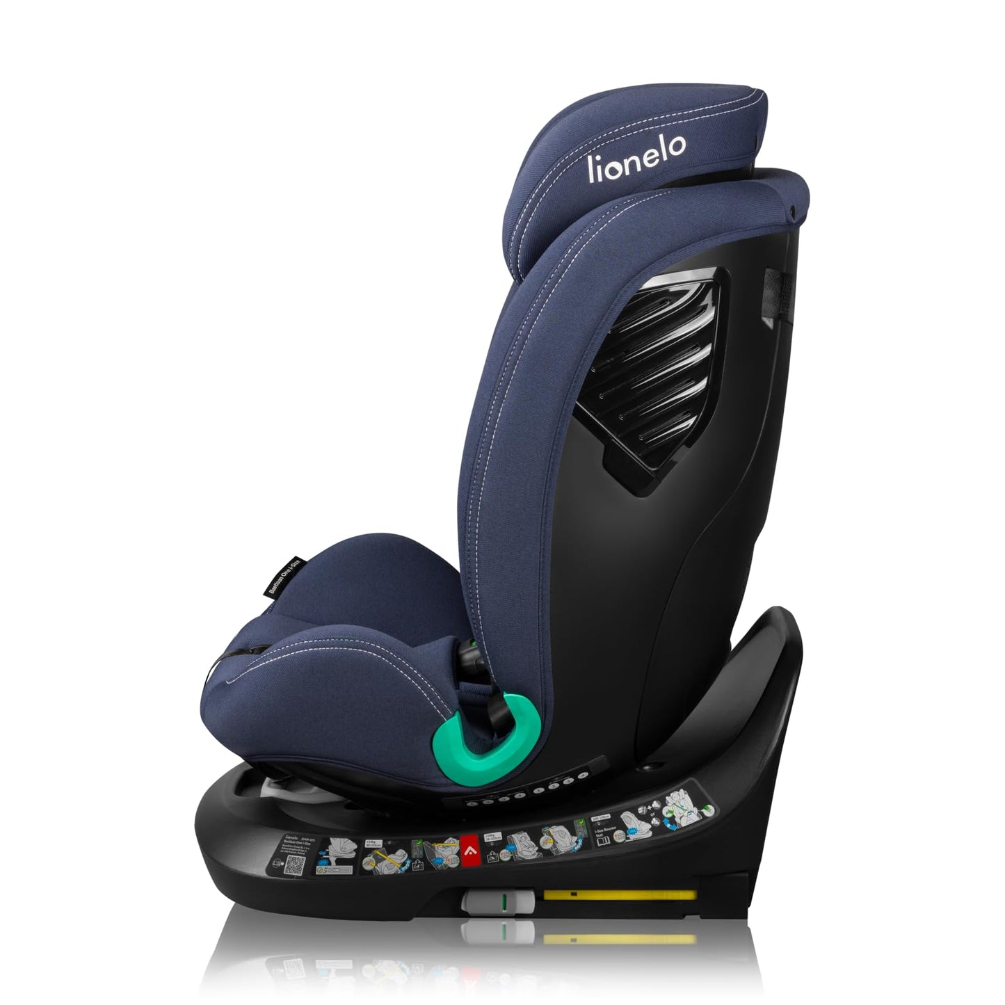 LIONELO Bastiaan i-Size One 360o drehbarer Autositz für Kinder von 40-150 cm, Montage in Fahrtrichtung und entgegen der Fahrtrichtung möglich, ISOFIX Pas TopTether Einstellbare Rückenlehne - Meloni2