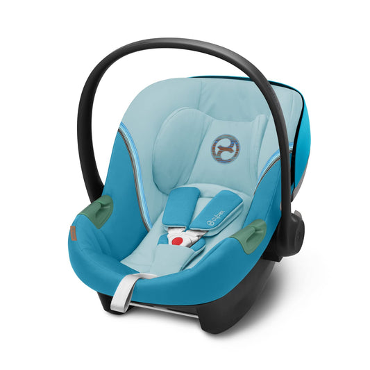 CYBEX Gold Babyschale Aton S2 i-Size, Ab Geburt bis ca. 24 Monate, Max. 13 kg, Inkl. Neugeboreneneinlage, SensorSafe kompatibel, Ocean Blue - Meloni2