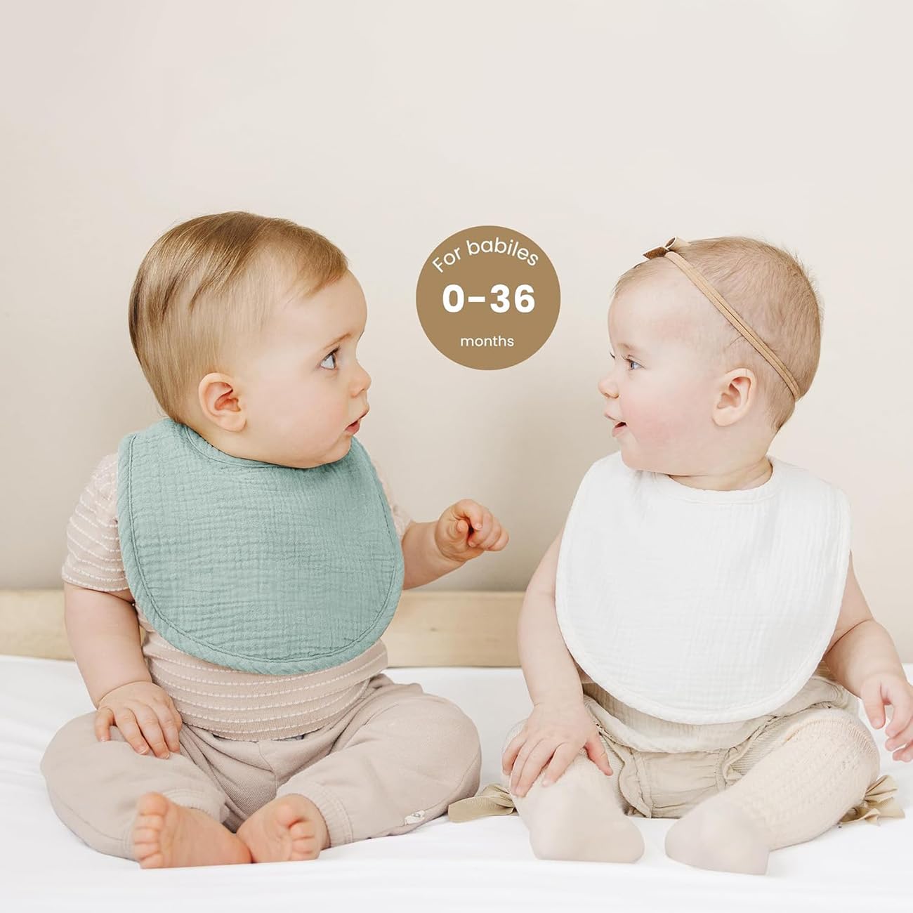 SLOSH Lätzchen Baby Für Neugeborene Babylätzchen für Babys und Kleinkinder Jungen und Mädchen Unisex Set Druckknopf