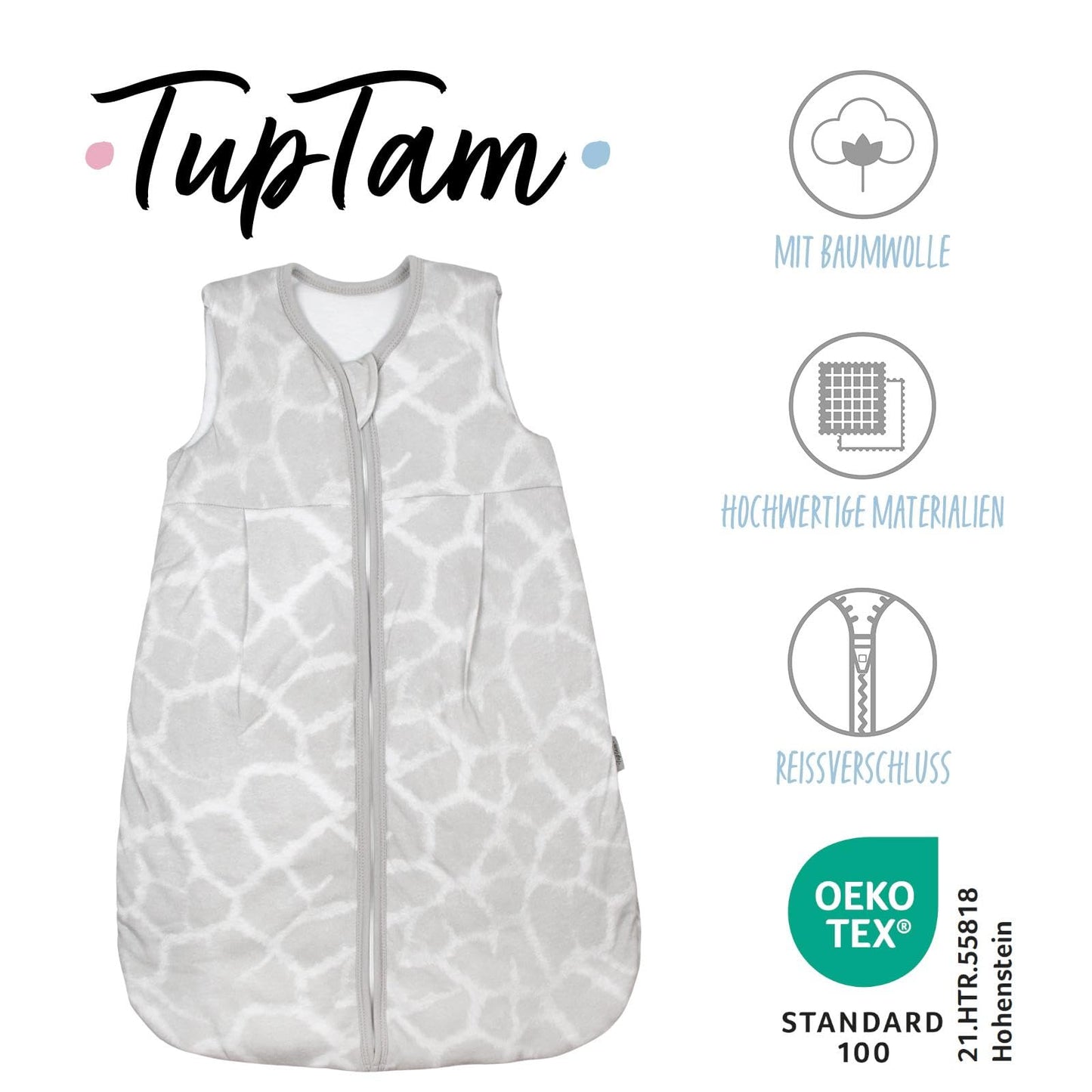 TupTam All-Season Baby Sleeping Bag, Sleeveless, Padded