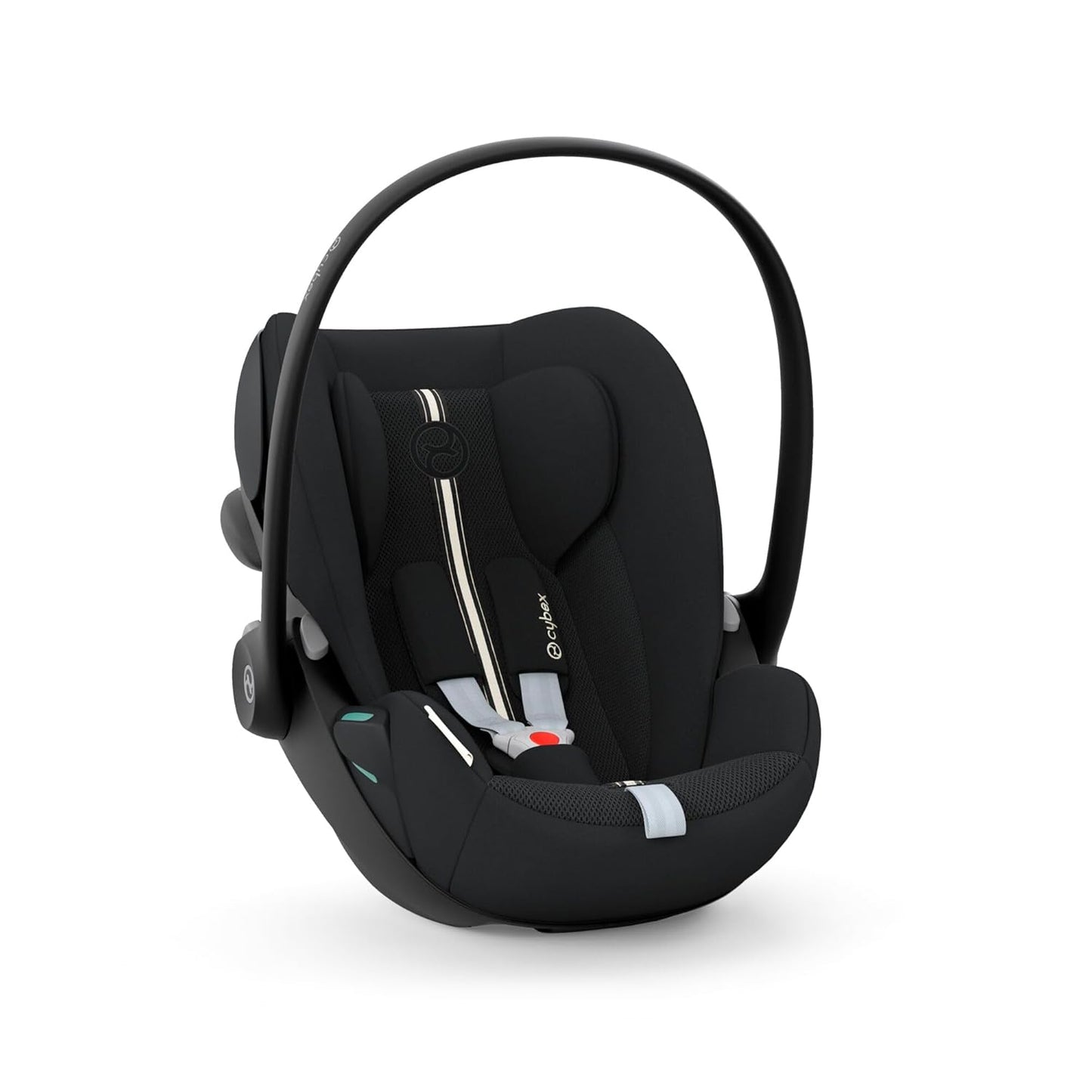 CYBEX Gold Babyschale Cloud G i-Size Plus, Inkl. Neugeboreneneinlage, Ab Geburt bis ca. 24 Monate, Für Kinder ab 40 cm bis 87 cm, Max. 13 kg, Moon Black - Meloni2