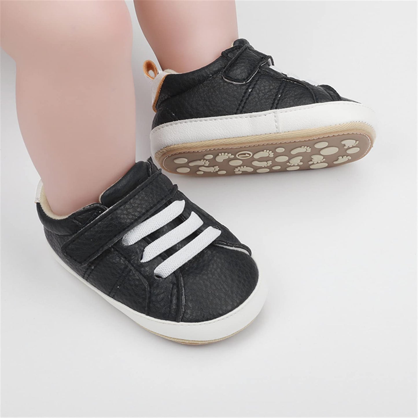 RVROVIC Babyschuhe Anti-Rutsch Oxford Loafer Flats für Jungen und Mädchen aus PU Leder mit weicher Sohle