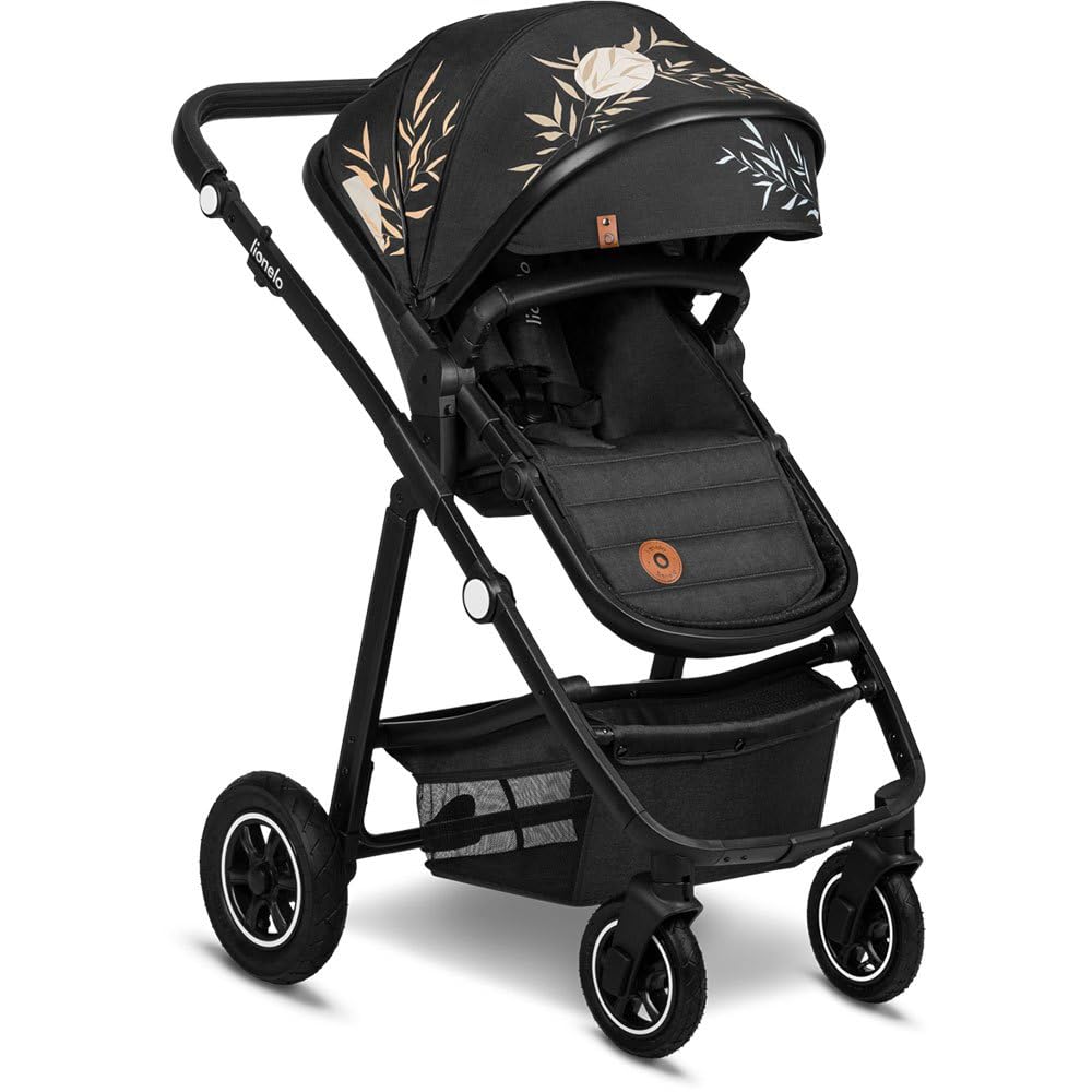 LIONELO MERIL 3-in-1 Multifunktionaler Kinderwagen 0-48 Monate Bis zu 22 kg, Babywanne bis zu 9 kg, Kindersitz bis zu 13 kg, Geländeräder 360°, Vollfederung, XXL-Verdeck mit UPF50+ - Meloni2