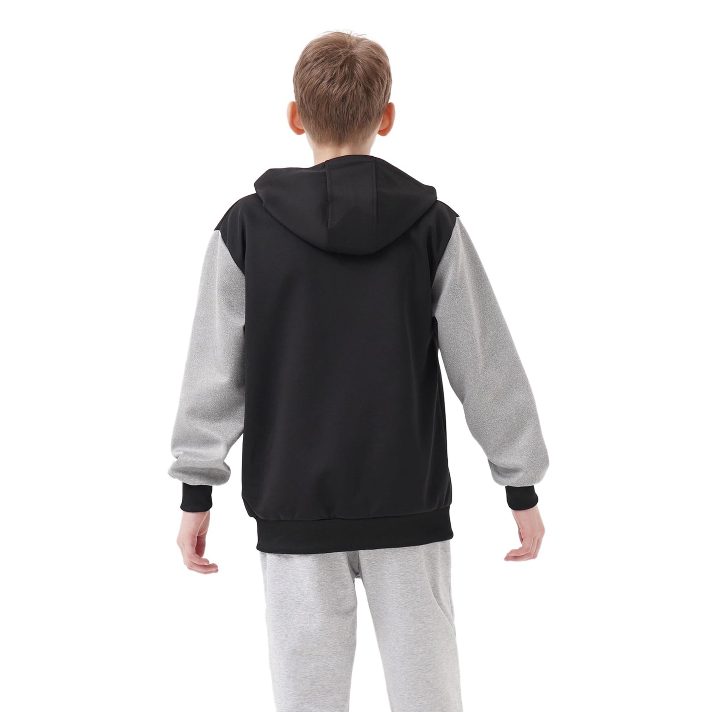 Ywenaisy Sweatjacke Jungen Zip Jacke Jungen Pullover Jungen mit Kapuze Zip Hoodie Kinder Jungen Sweatshirts Kapuzenpullover für Jungen Streetwear Hoodie Jungen für Jahre 8-16 und Höhe 116-170 cm