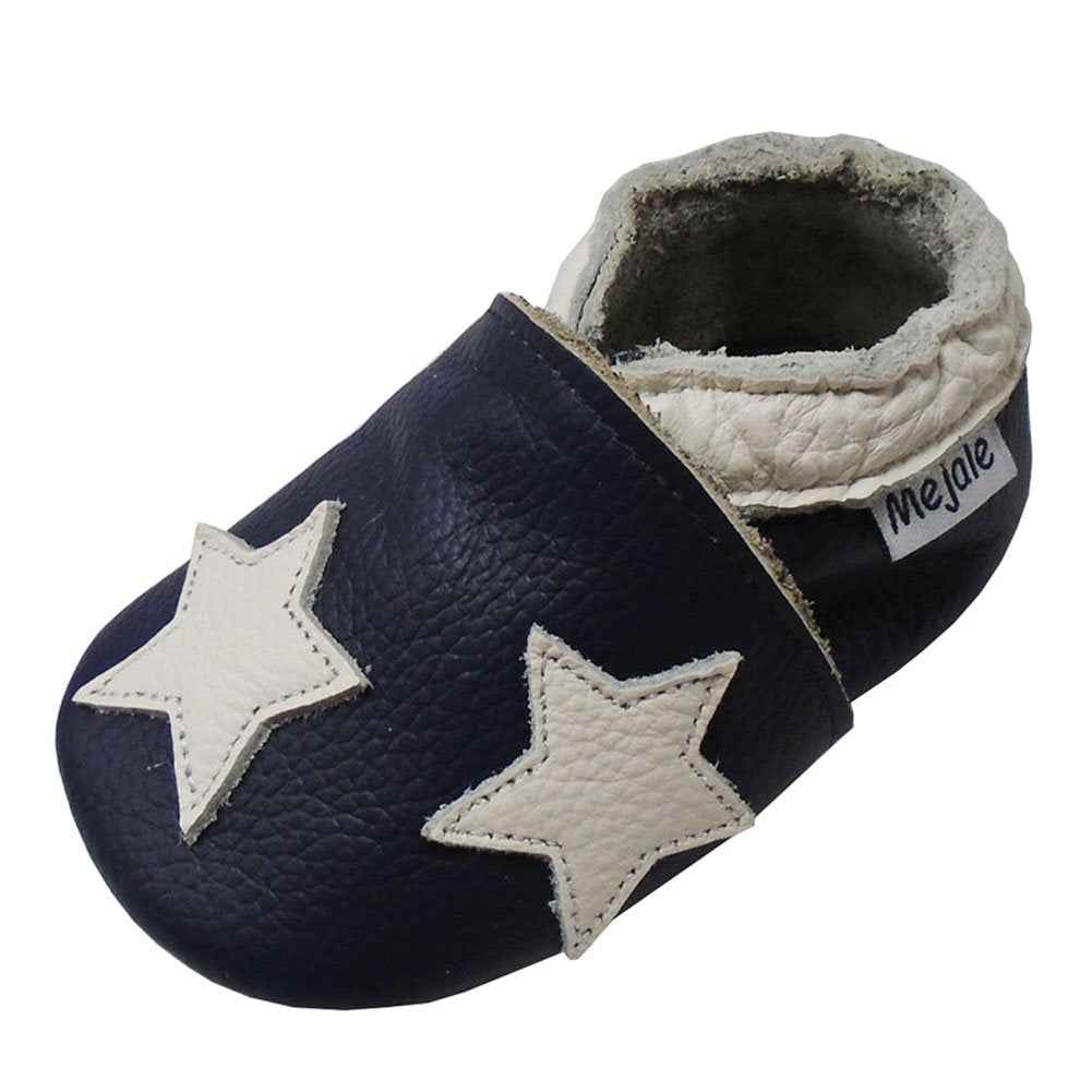 Mejale Leather Baby Shoes First Walking Shoes Crawling Shoes Toddler Children's Shoes Slippers