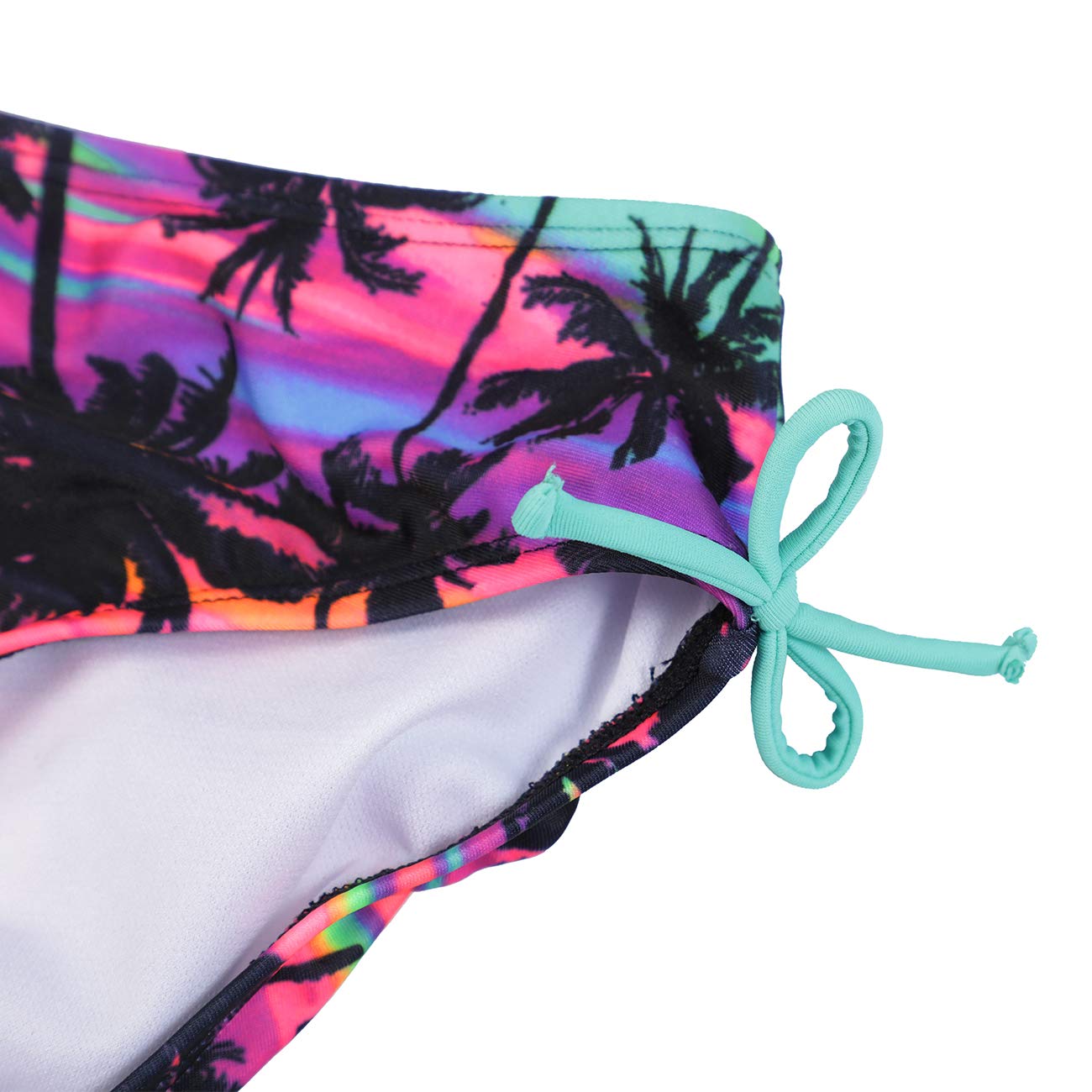 DUSISHIDAN Bikini Kinder Mädchen Zweiteiliger Bademode Süß Badeanzug Zurück überqueren Sommer Swimsuit 110-176