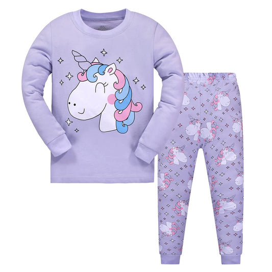 Garsumiss Mädchen Schlafanzug Giraffe Baumwolle Kinder Langarm Pyjama 98 104 110 116 122 128 134 140 146