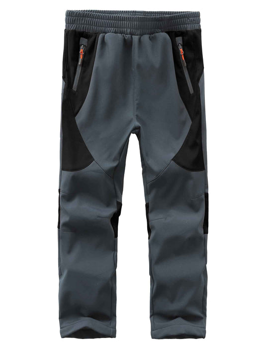 HFDWYJ Children's Softshell Trousers with Fleece Lining Waterproof Trousers Children's Outdoor Trousers Children's Ski Trousers Children's Hiking Trousers Children's Rain Trousers Sports Trousers Boys