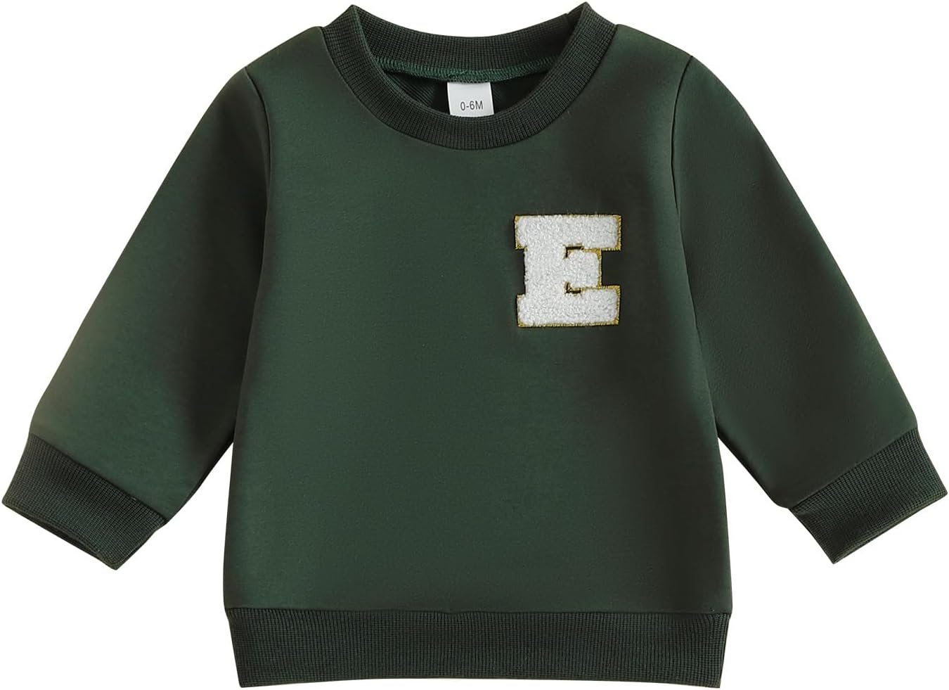 ESSECMBS Kleinkind Baby Jungen Daliy Sweatshirt Kleidung Langarm Rundhalsausschnitt Einfarbig Oberteile Kleiner Junge Frühling Herbst Baumwolle Hemd Kleidung