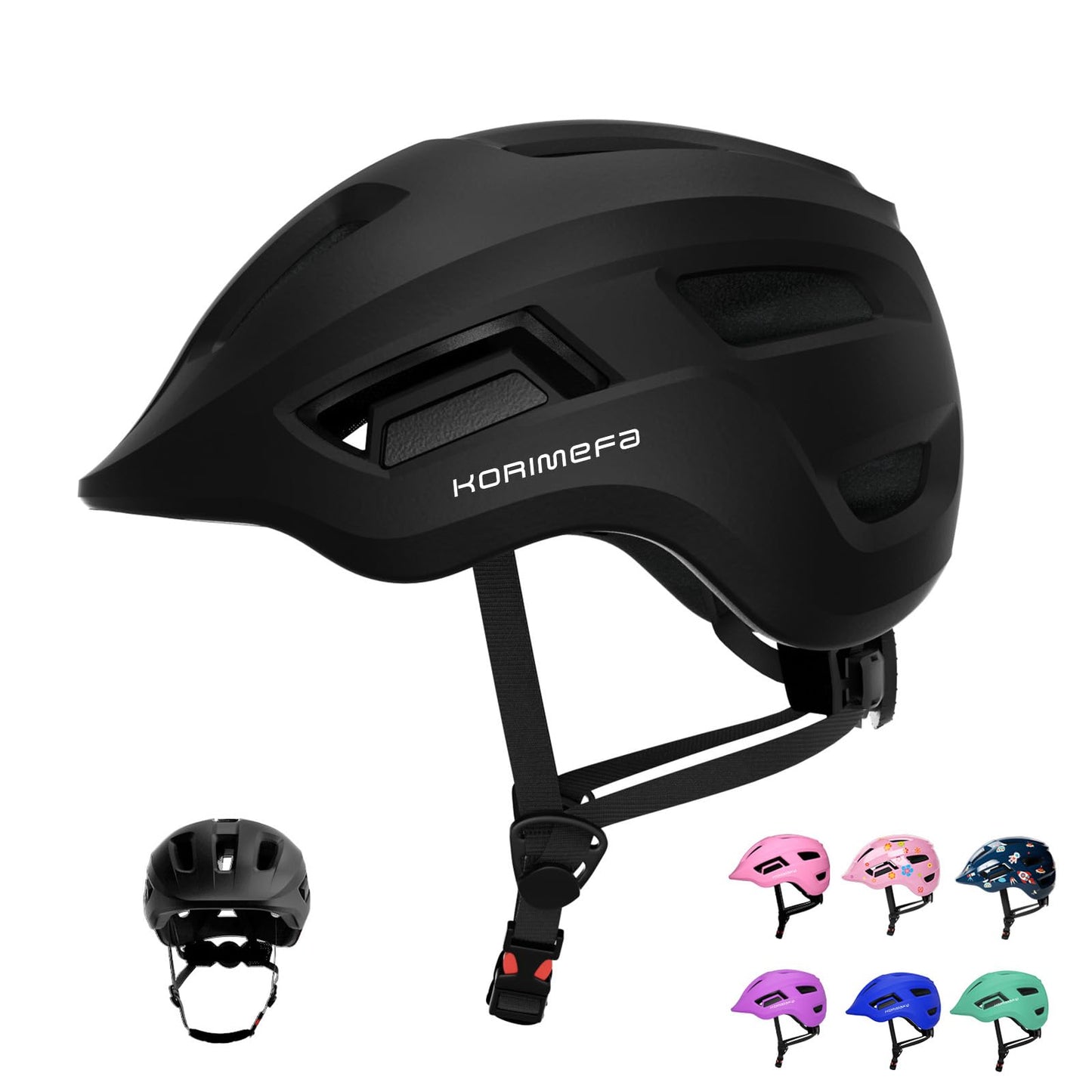 KORIMEFA Toddler Helmet Children's Bicycle Helmet Baby Multi-Sport Adjustable Helmet Sports Helmet Cycling Bicycle Scooter Skateboard Helmet Lightweight for Children Boys Girls from 2-8 Years Old