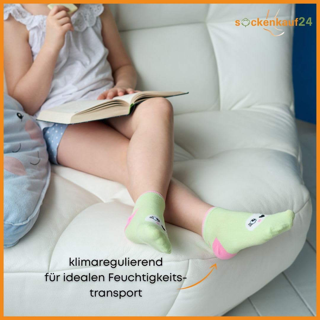 10 Paar Kinder Sneaker Socken Jungen & Mädchen Baumwolle Kindersocken