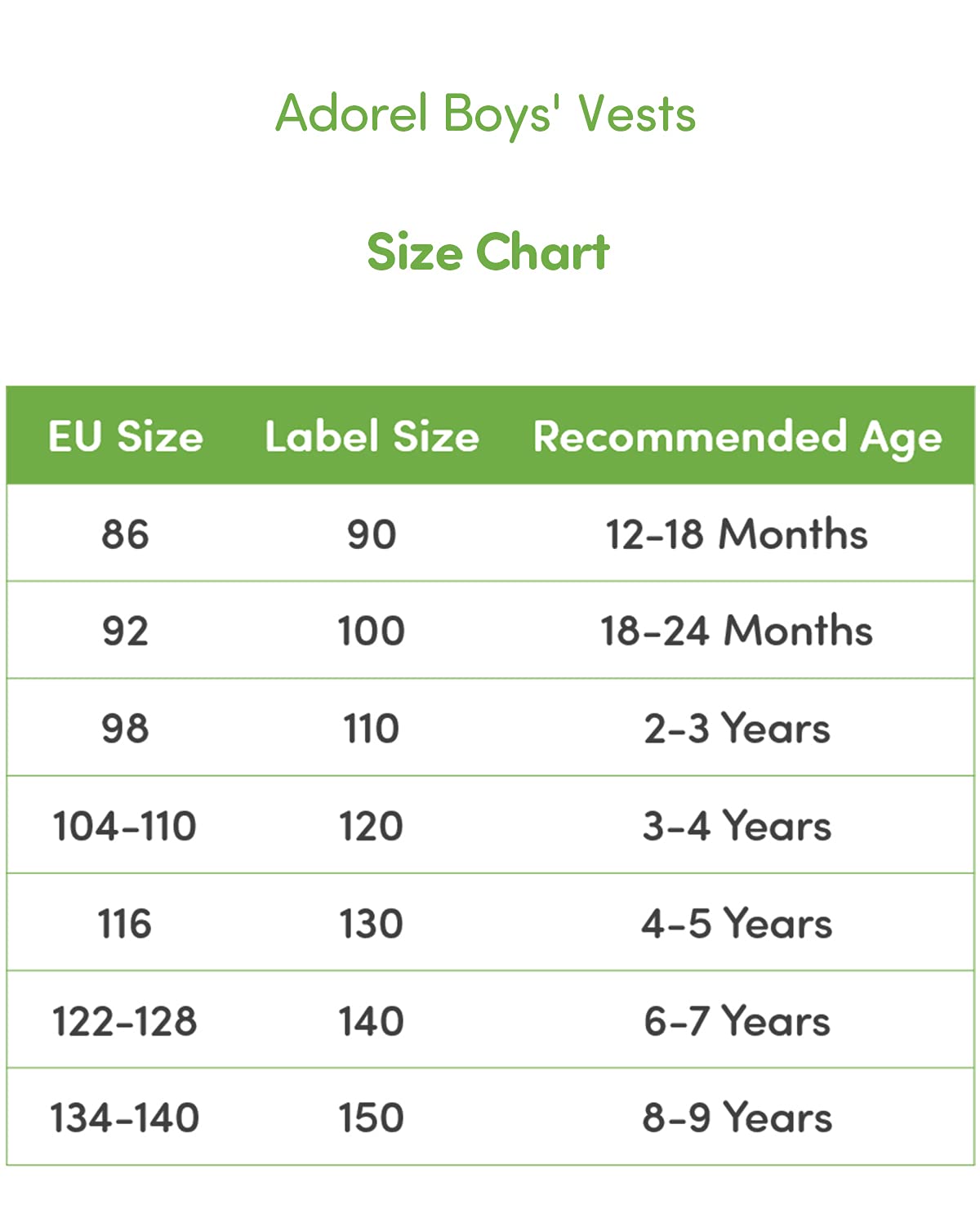 Adorel Jungen Unterhemden Baumwolle Ärmellos Tank Top Unterwäsche 3er-Pack