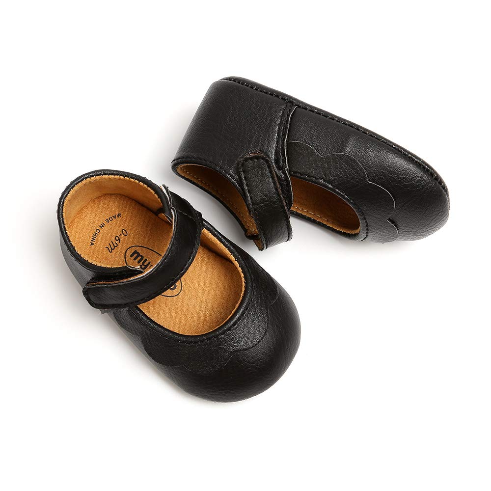 MASOCIO Baby Lauflernschuhe Krabbelschuhe Mädchen Kleinkind Rutschfesten Lederpuschen Babyschuhe 3-18 Monate