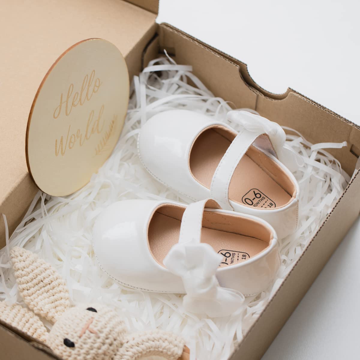 Sonsage Infant Baby Mädchen Bowknot Mary Jane Kleinkind weich Anti-Rutsch-Sohle Prinzessin Hochzeit Kleid erste Walking Flats Prewalker Neugeborenen Ballett Schuhe