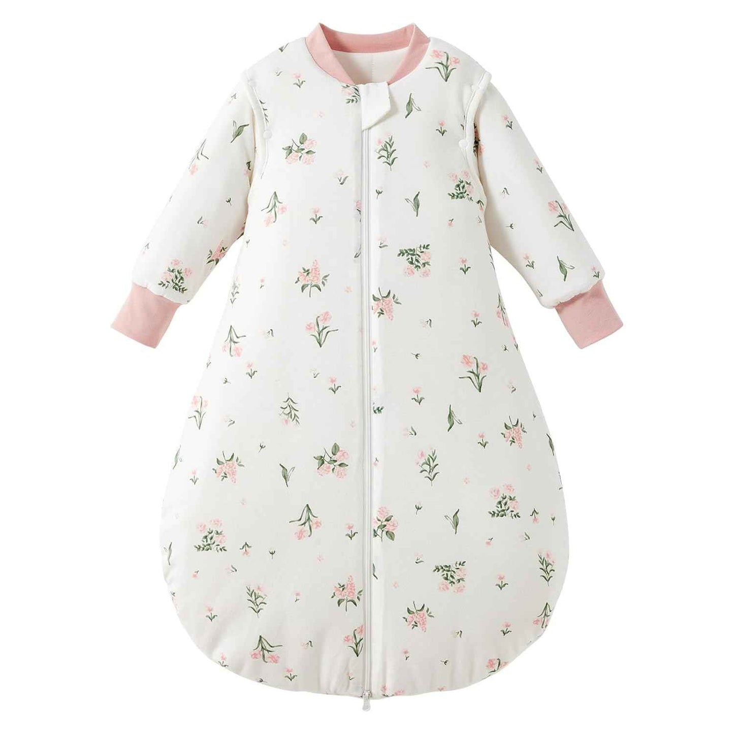 Duomiaomiao 3.5 Tog Baby Sleeping Bag, 100% Cotton Baby Sleeping Bag, Winter, Girls Newborn, Boys Sleeping Bag, Warm Newborn Children (100)