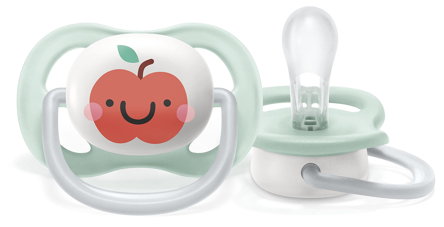 Philips Avent SCF080/02 Ultra Air Schnuller 0-6 Monate, Atmungsaktiv, Kiefergerecht, BPA frei, Doppelpack, Schmetterling/Mama-Design - Meloni2