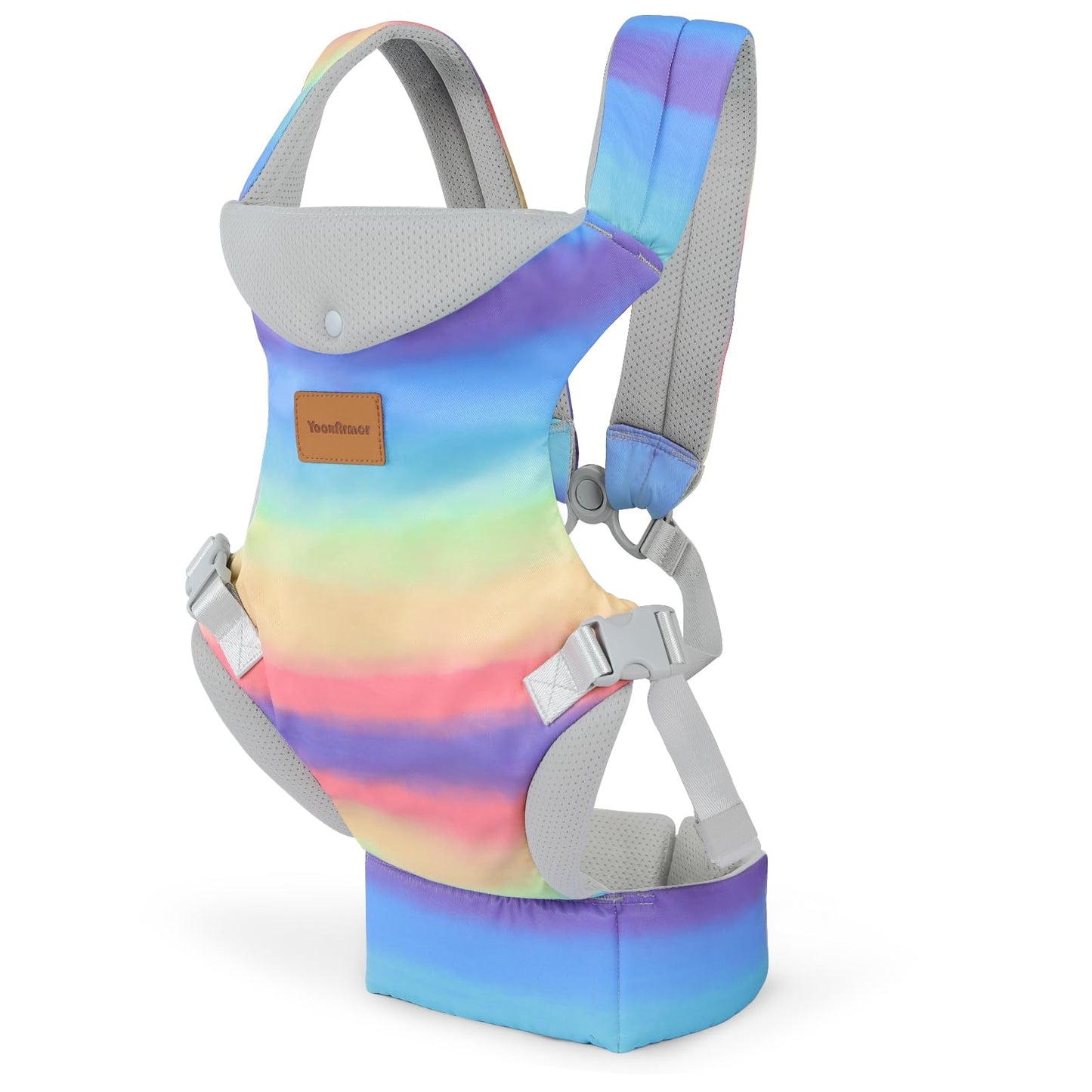 YooxArmor Babytrage für Neugeborene ab Geburt,Ergonomische gemütlich und leichtgewichtig Babybauchtrage mit Nackenstütze,Rückentrage Baby-Tragetasche Geeignet für 3-30 kg
