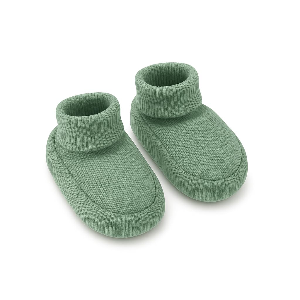 Generisch Baby Krabbel- Hausschuhe - Schuhe Neugeborene - Baumwolle - Diverse Farben - Mädchen - Jungs