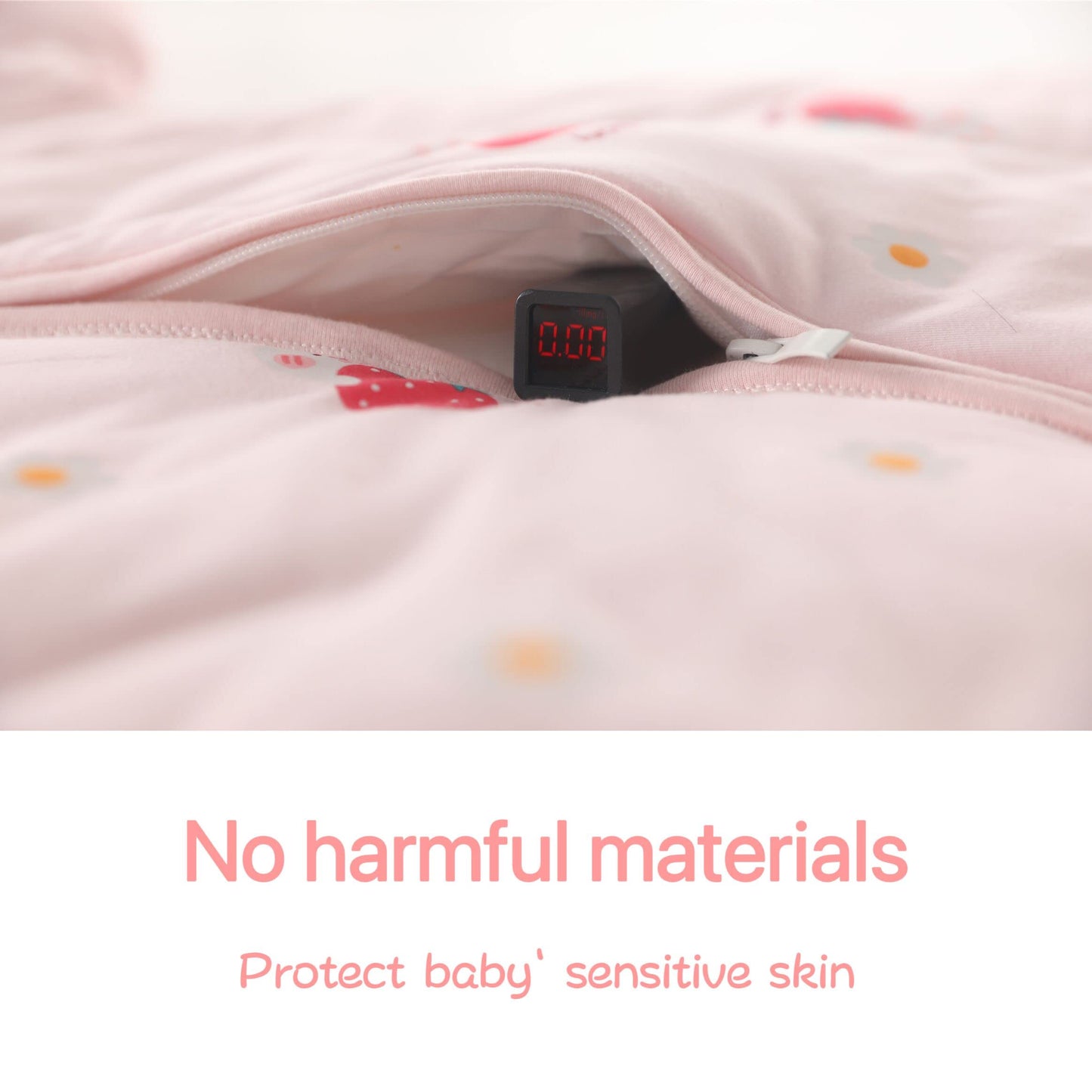 Chilsuessy Baby Sleeping Bag Winter with Removable Long Sleeve Organic Cotton Baby Sleeping Bag Small Children All-Year Sleeping Bag Pyjamas for Boys and Girls, Crown/2.5 Tog, 75-90 cm