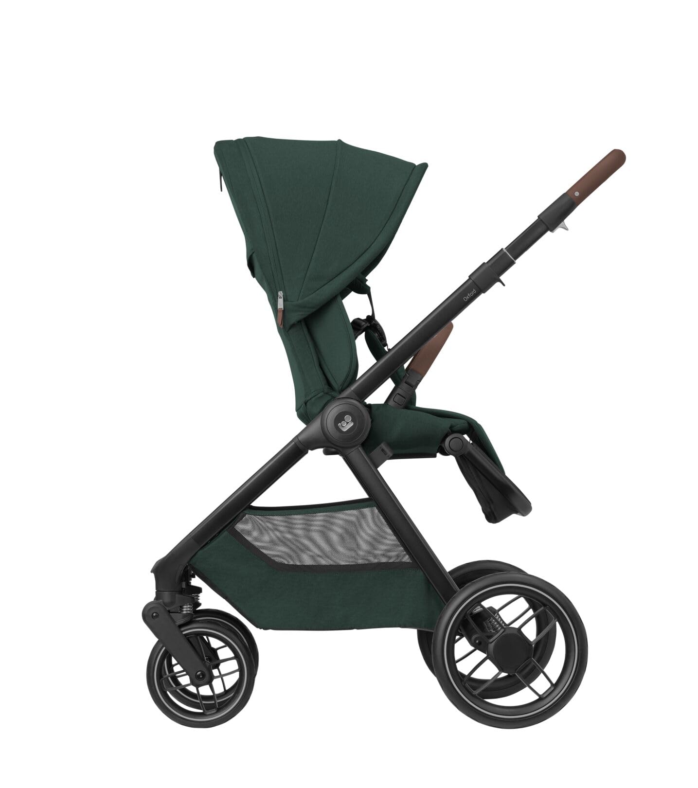 Maxi-Cosi Oxford Plus Baby Stroller 2 in 1 Set with Carrycot 0-4 Years 0-22kg Compact Folding Soft Suspension 3 Reclining Positions 10kg Storage Basket Twillic Graphite