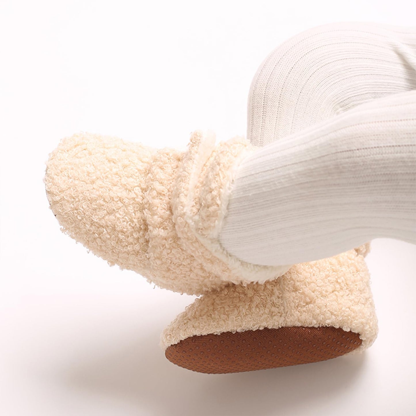 YloveM Toddler Baby Boys Girls Booties, Unisex Newborn Winter Shoes Thick Snow Boots Non-Slip Sole Soft Toddler Warm Sock Shoes