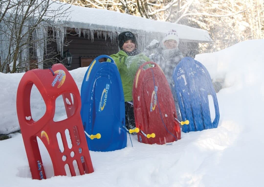 Rolly Toys rollySnow Max (Alter ab 3 Jahre, Farbe Rot, ergonomischer Sitz, mit zwei Bremsen, belastbar bis 100 kg) 200115