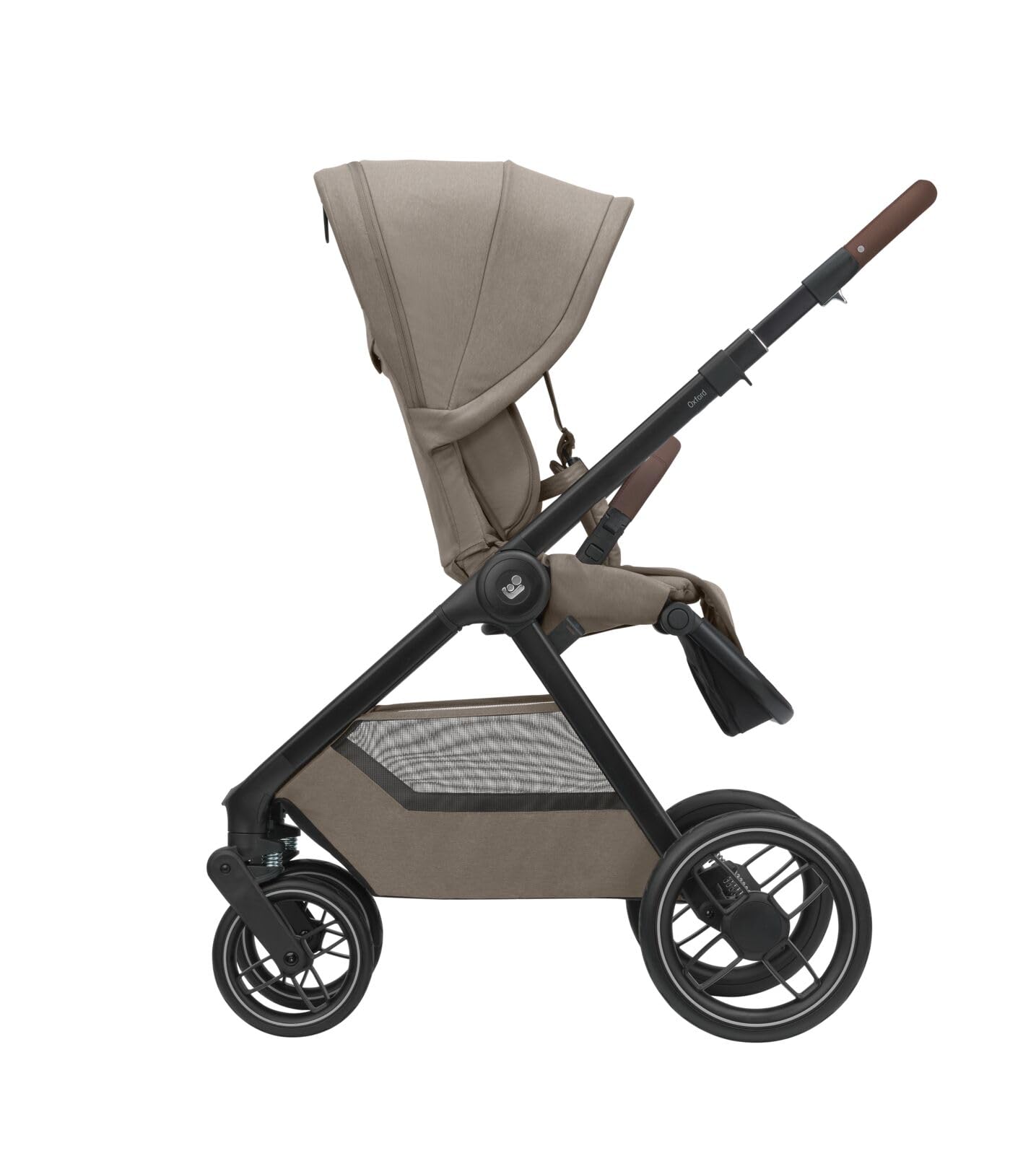 Maxi-Cosi Oxford Plus Baby Stroller 2 in 1 Set with Carrycot 0-4 Years 0-22kg Compact Folding Soft Suspension 3 Reclining Positions 10kg Storage Basket Twillic Graphite
