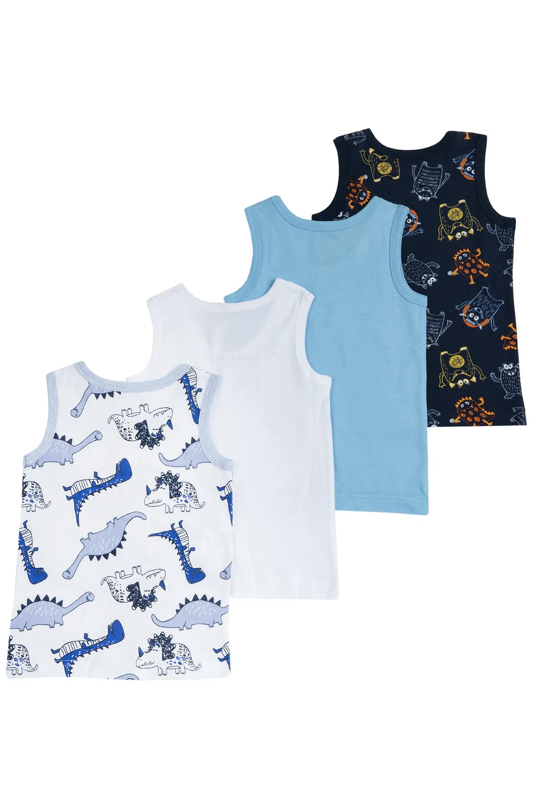 Chicco Jungen Unterhemd Set aus Baumwolle Unterwäsche (4er Pack)