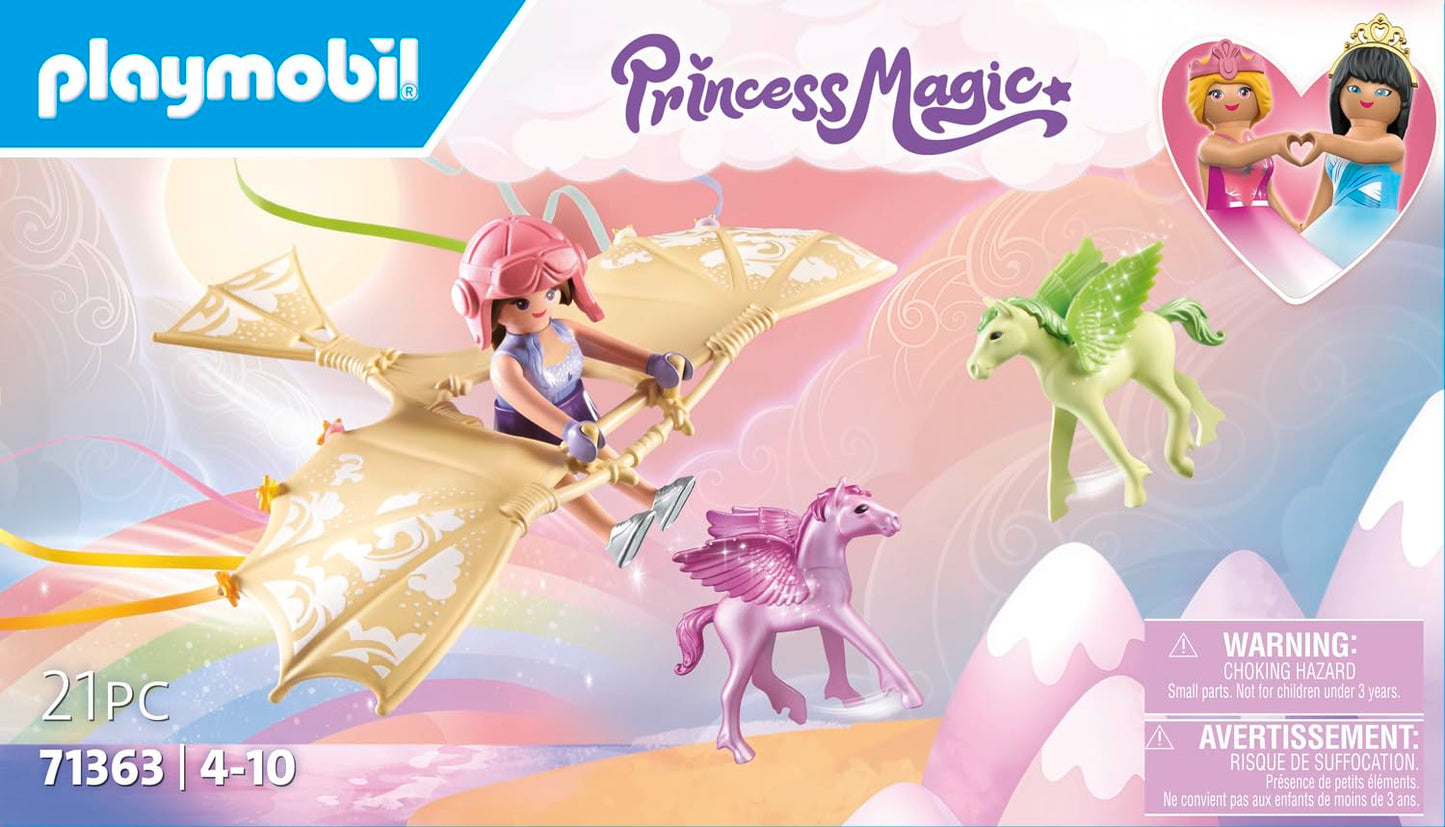 PLAYMOBIL Princess Magic 71360 Heavenly Baby Cloud, Magic Nursery in the Clouds, Includes Baby Cradle, Rocking Horse, Teddy Bear and More, Toy for Children from 4 Years