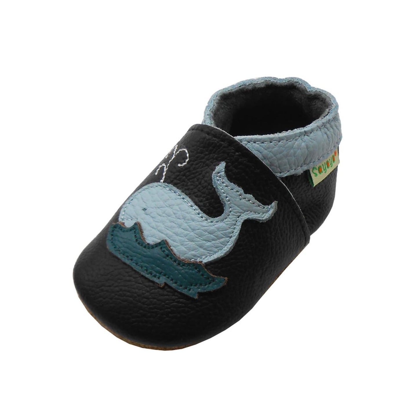 SAYOYO Weiche Leder Babyschuhe für das Laufen und Krabbeln