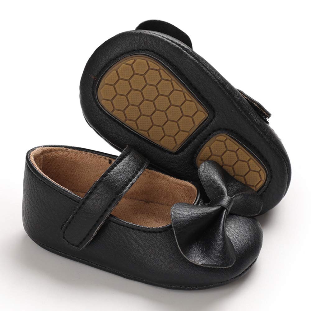 LACOFIA Babyschuhe Mädchen rutschfest Bowknot Prinzessin Krabbelschuhe