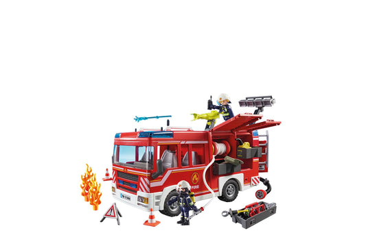 PLAYMOBIL City Action 9464 Feuerwehr-Rüstfahrzeug mit Licht und Sound, Ab 5 Jahren