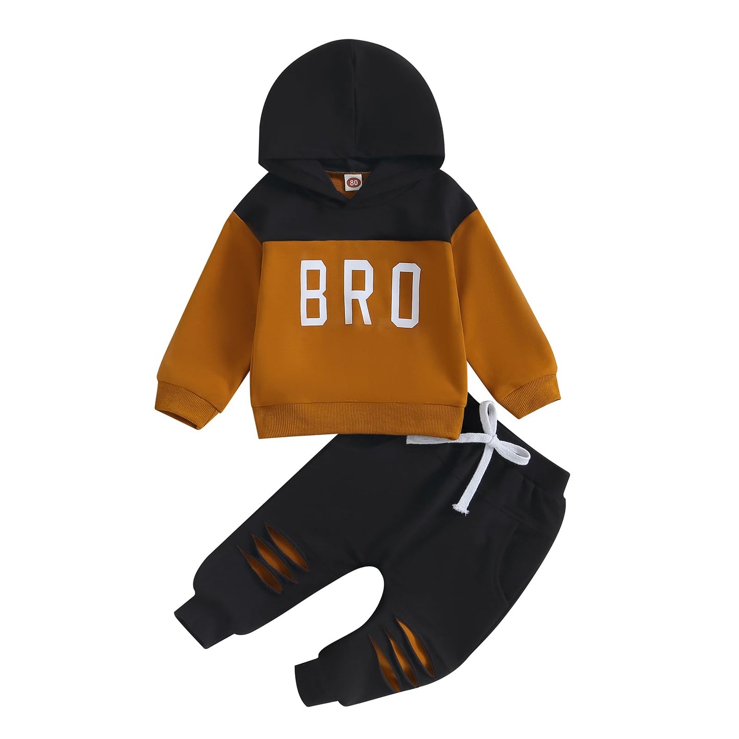 Yassiglia Baby Jungen Kleidung Set Neugeborene Zweiteiler Outfit Kleinkind Herbst Bekleidungssets Jogginganzug für Baby Junge Kapuzenpullover + Hosen Set