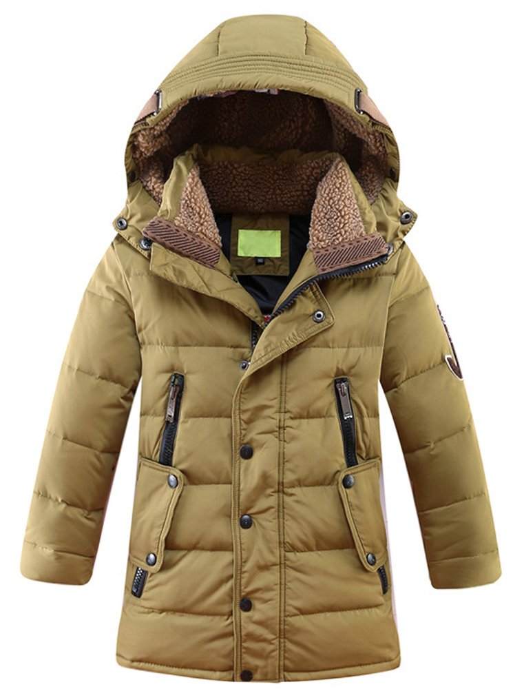 Vogstyle Boy's Winter Jacket with Hood, Jackets, Blouson, Hooded Children's Parka, Warm Blouson, Winter Coat