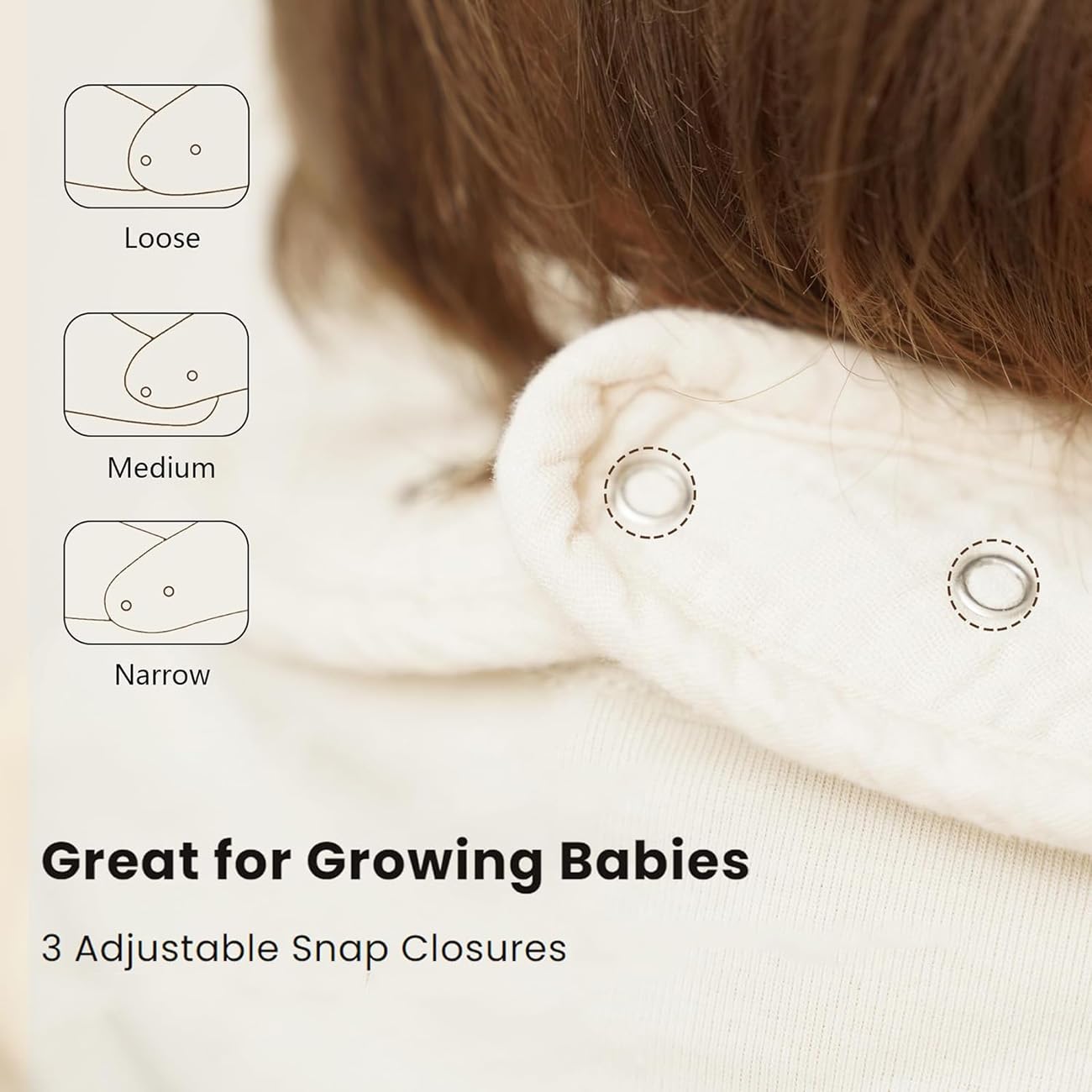 SLOSH Lätzchen Baby Für Neugeborene Babylätzchen für Babys und Kleinkinder Jungen und Mädchen Unisex Set Druckknopf