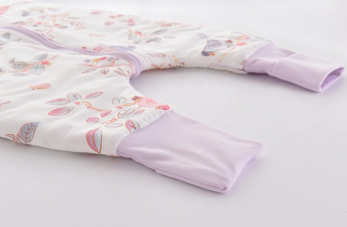 Chilsuessy Baby Sleeping Bag with Legs, 1.5 Tog, Sleeping Bag, 100% Cotton, All-Year Sleeping Bag with Feet, Baby Sleeping Bag, Children, 1.5 Tog/Zebra, 80 cm / Baby Height 85–95 cm