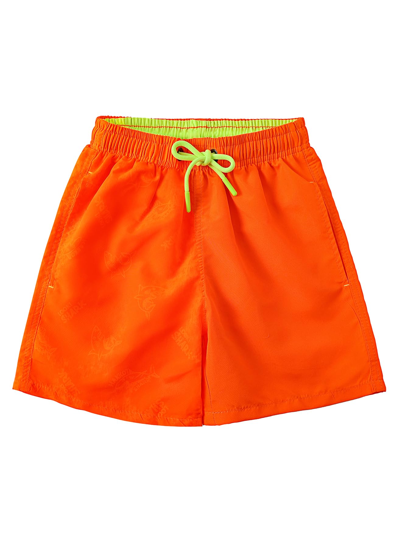 SERENYOU Boys' Board Shorts Children's Pattern Changing Swimming Shorts with Mesh Lining