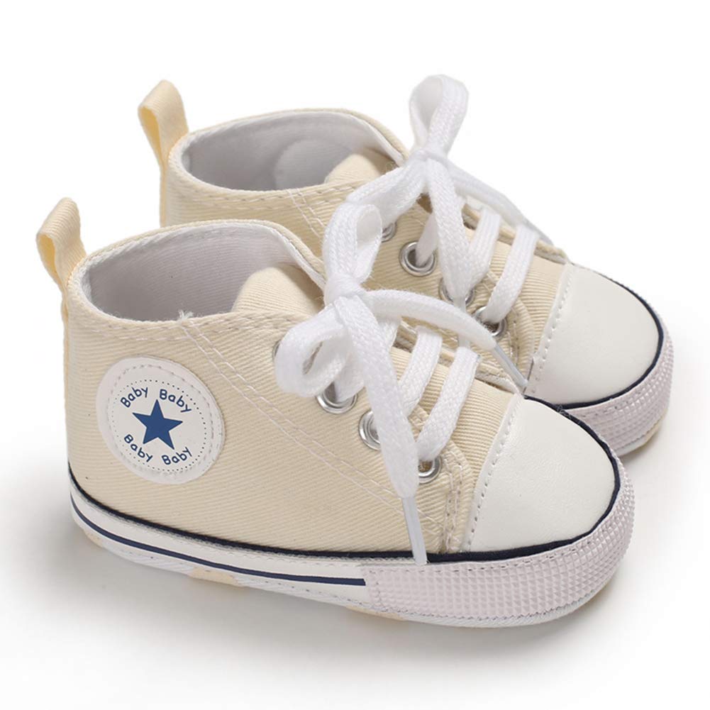 Geagodelia Baby Lauflernschuhe Weiche Krabbelschuhe Babyschuhe für Kleinkind Jungen Mädchen FX-12102