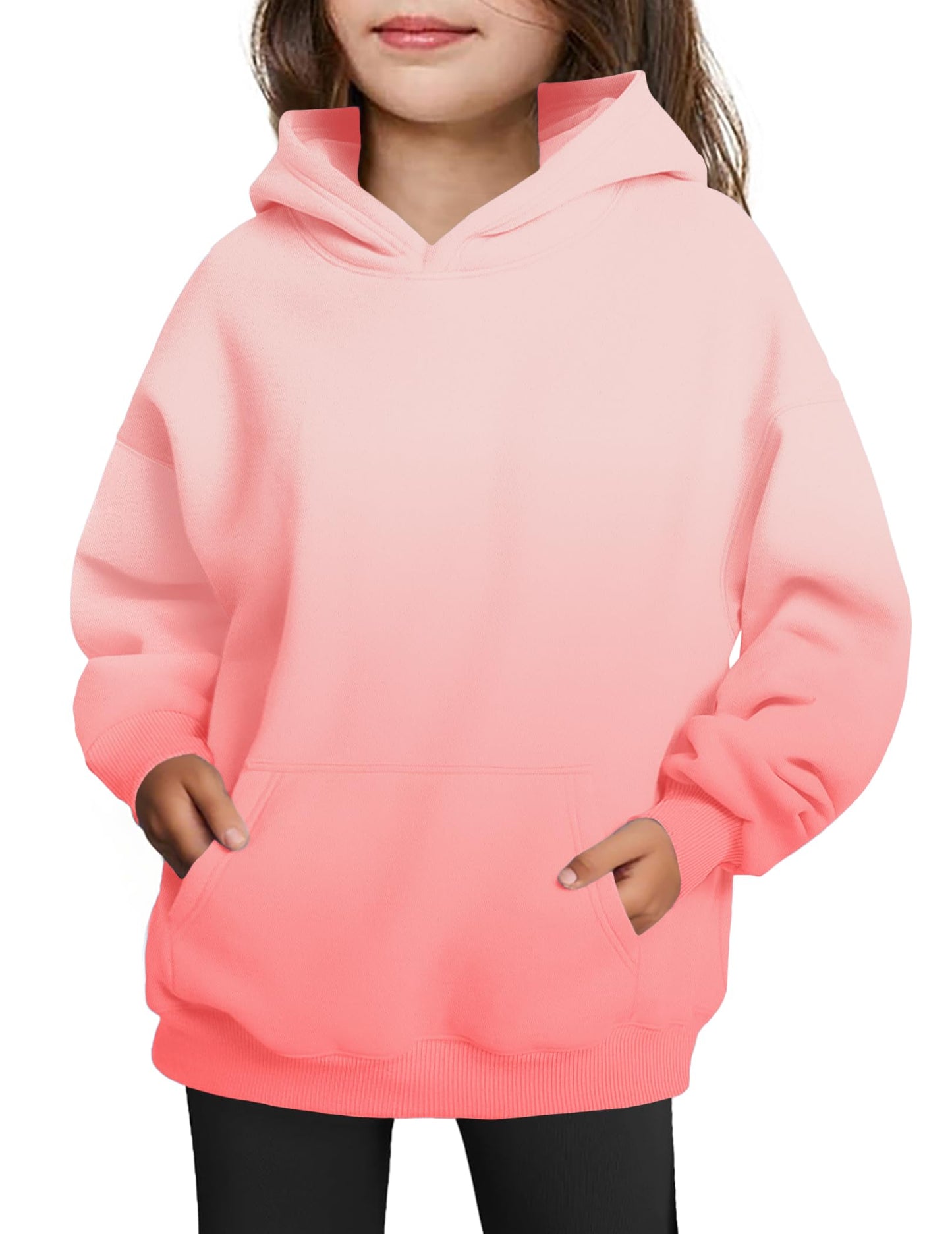 Arshiner Girls' Warm Fleece Children's Hoodie Winter Pullover with Pocket Sweatshirt for Girls 6-16 Years