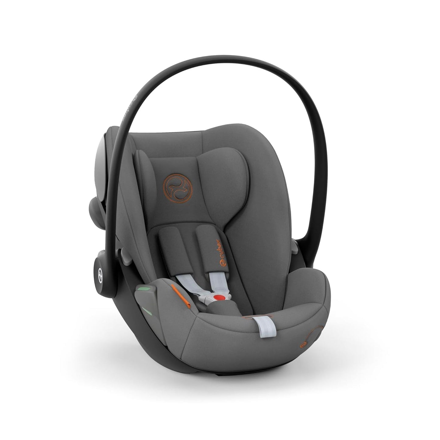 CYBEX Gold Babyschale Cloud G i-Size Comfort, Inkl. Neugeboreneneinlage, Ab Geburt bis ca. 24 Monate, Für Kinder ab 40 cm bis 87 cm, Max. 13 kg, Moon Black