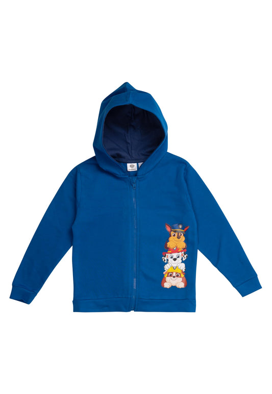 United Labels Paw Patrol Sweat Jacket for Boys - Kids Hoodie with Zip Blue