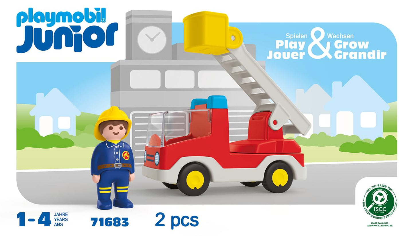 PLAYMOBIL Junior Heroes of Everyday Life Sustainable Toy for Children from 1 Year Including Doctor, Firefighter and Policeman, 71692