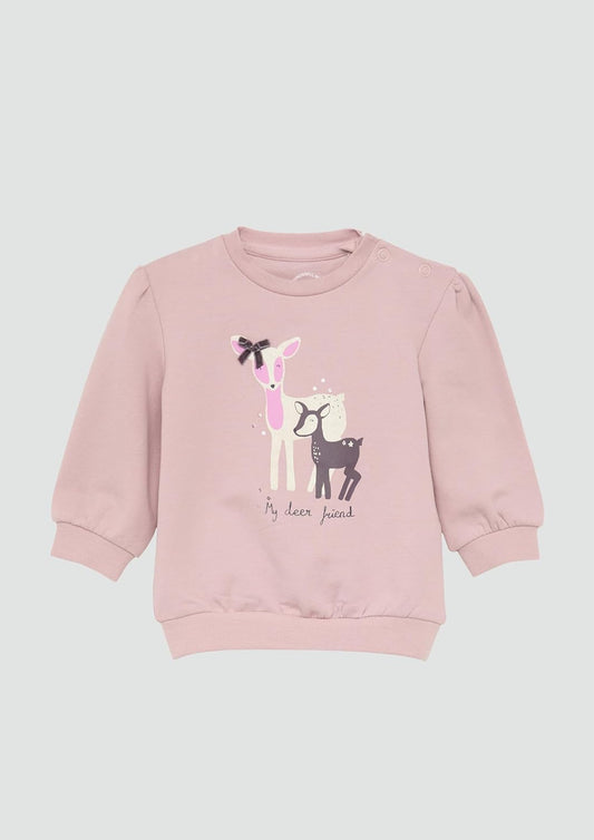 s.Oliver Mädchen Sweatshirt mit Glitterprint