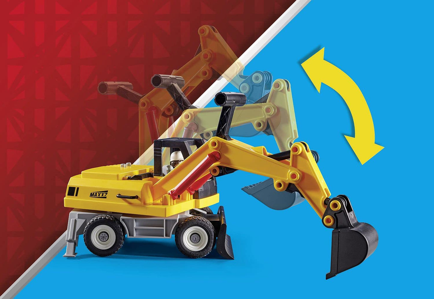 PLAYMOBIL Road Construction Site Toy Child Construction Site Play Set Toy for Children from 4 Years 71751