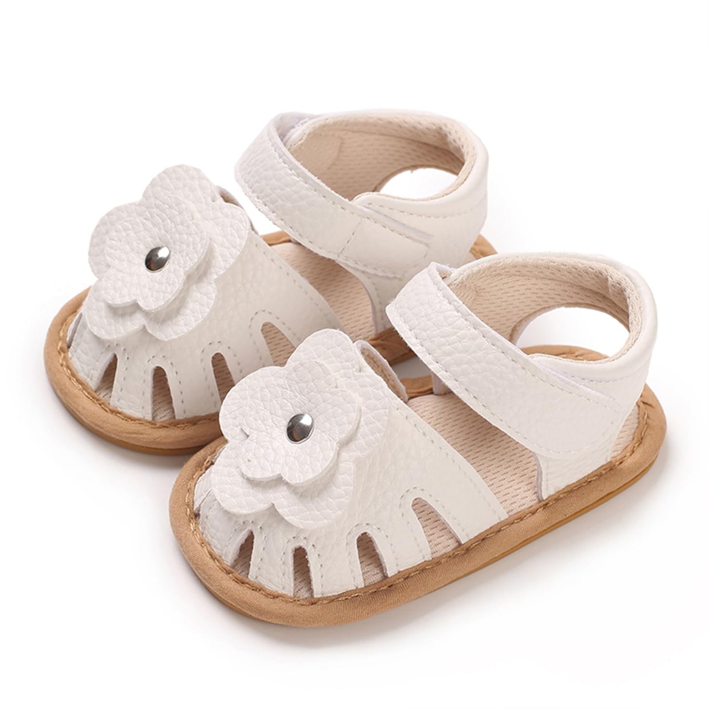 MASOCIO Babyschuhe Mädchen Sandalen Sommer Schuhe Flach Gummi Rutschfest